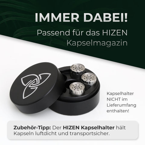 3er Set Kapseln aus Edelstahl - Kräuter Convectum, Nanu, Stilus Pro Max - HIZEN