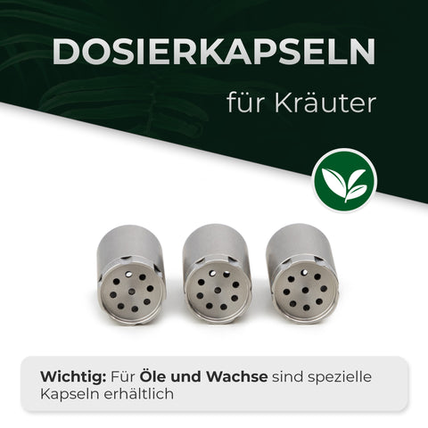3er Set Kapseln aus Edelstahl - Kräuter Stilus Pro Konvektion - HIZEN