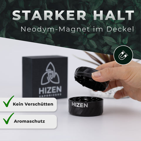 Alumium Grinder 3-teilig 63mm - HIZEN