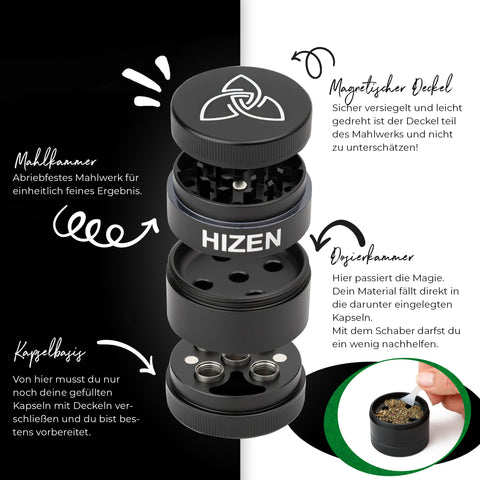 Dosier-Grinder für Dosierkapseln - HIZEN