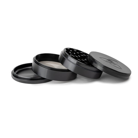 Grinder Alu 100 mm 4 teilig Schwarz