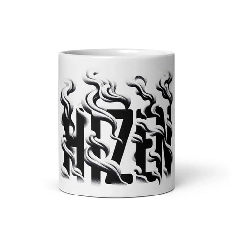 Weiße, glänzende Tasse - HIZEN
