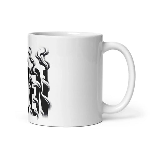 Weiße, glänzende Tasse - HIZEN