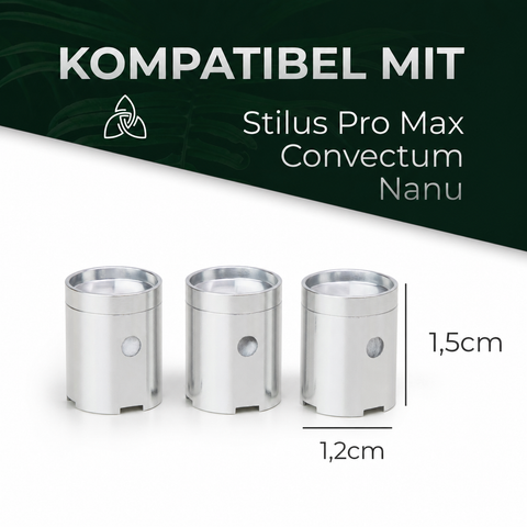 Dosierkapseln für Wax & Öl (Alu, 3er-Set)