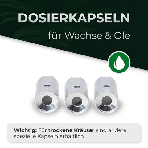 Dosierkapseln für Wax / Öl - Stilus Mini & Stilus Pro Konduktion