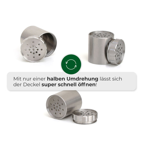 3er Set Kapseln aus Edelstahl - Kräuter Convectum, Nanu, Stilus Pro Max