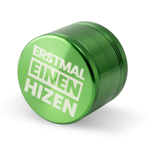 HIZEN Grinder mit Lasergravur – Beispielmotiv Erstmal einen HIZEN in Grün
