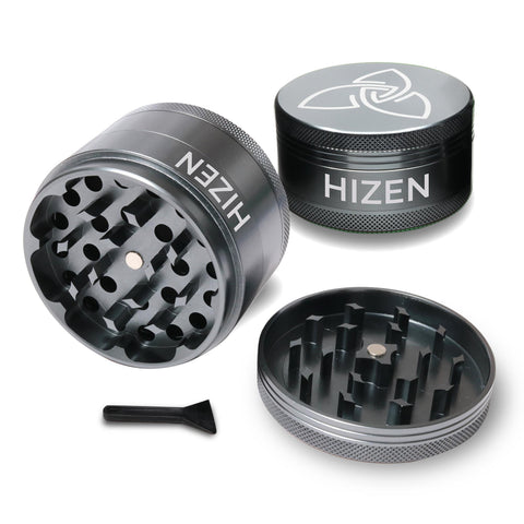 Aluminium Grinder 6,3 cm – 4-teilig mit Magnetdeckel