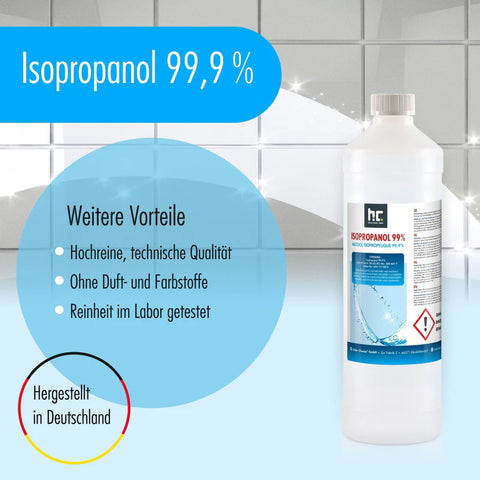1 liter isopropanol 99,9% in flessen