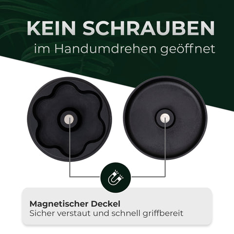 Dosier-Kapselmagazin Bundle -  inkl. 6 Kapseln für Kräuter aus Edelstahl - für Convectum, Nanu & Stilus Pro Max