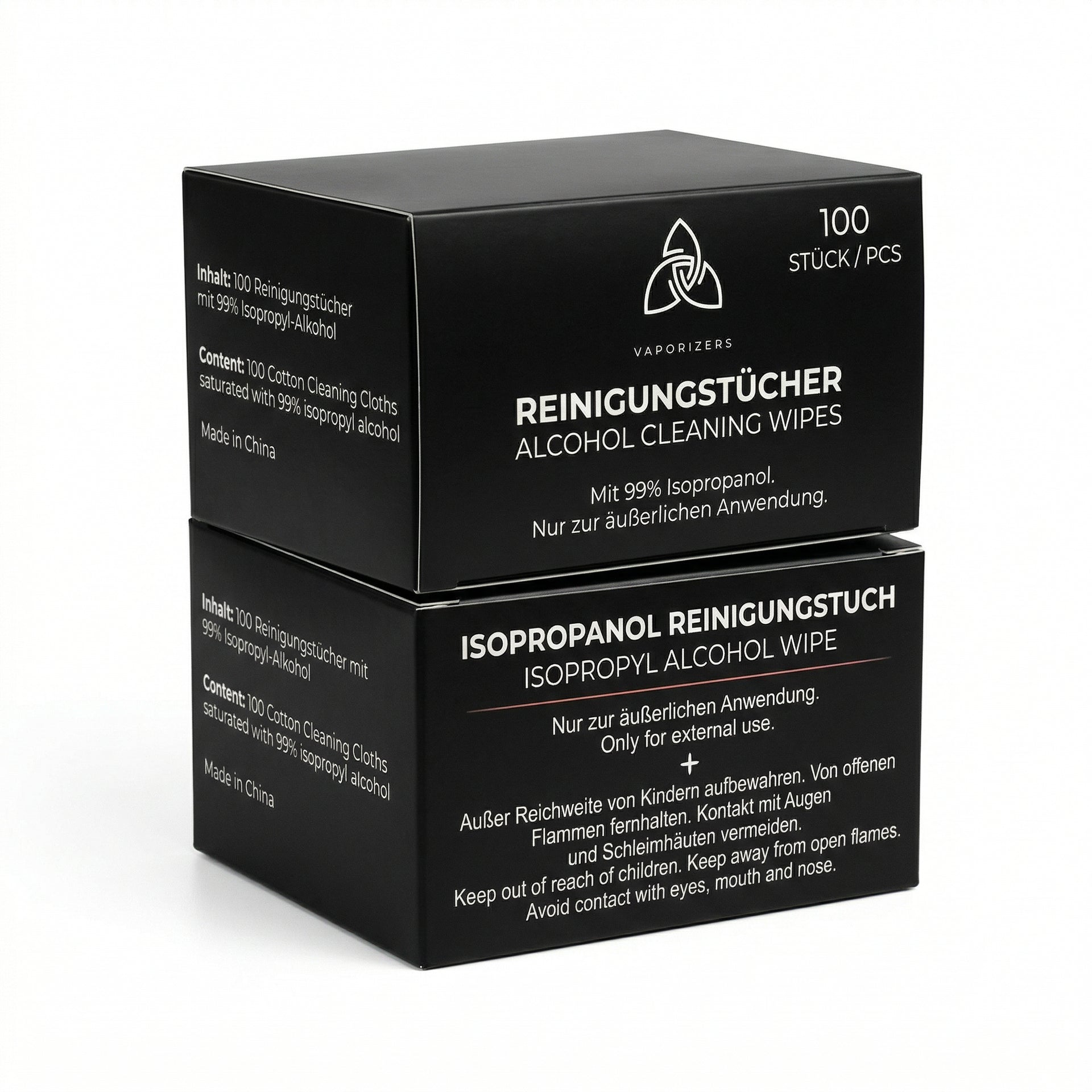Reinigungstücher – 99 % Isopropanol, 100 Stk