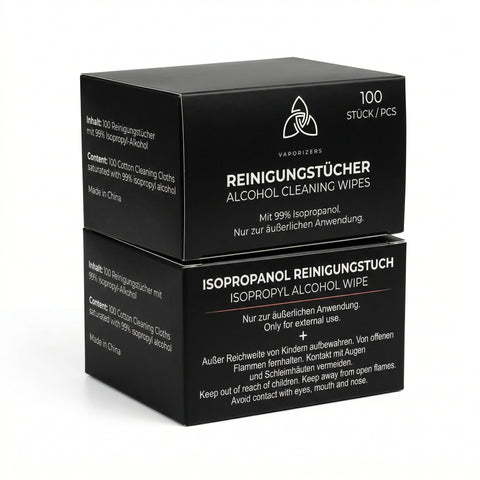 HIZEN Alkohol-Reinigungstücher – 99 % Isopropanol, 100 Stk., 100 % Baumwolle