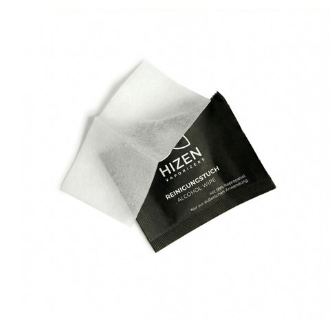 HIZEN Alkohol-Reinigungstücher – 99 % Isopropanol, 100 Stk., 100 % Baumwolle