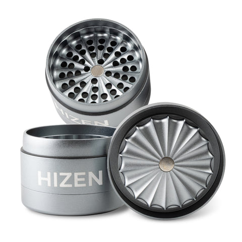 Grinder Alu ohne Zähne – Silber 6,3 cm