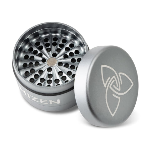 Aluminium grinder zonder tanden – zilver, 6,3 cm