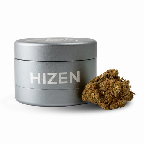 Aluminium grinder zonder tanden – zilver, 6,3 cm