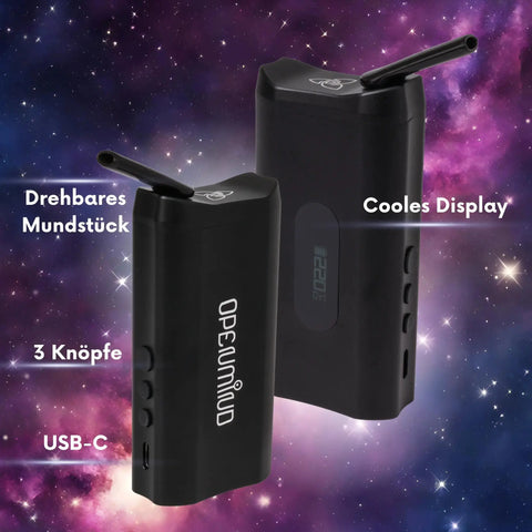 Nanu und Vaporizer 3000 Openmind Limited Edition: Drehbares Mundstück, drei Knöpfe, cooles Display und USB-C