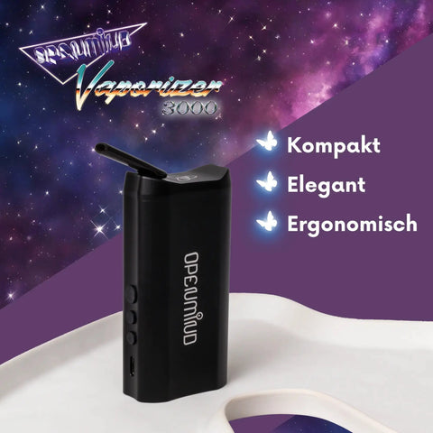 Nanu und Vaporizer 3000 Openmind Limited Edition: Kompakt, Elegant, Ergonomisch